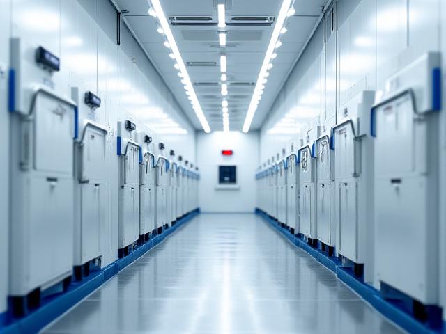 Interior of a climate-controlled pharmaceutical transport truck with monitoring equipment